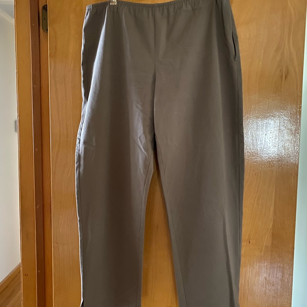 Eileen Fisher stretch cotton twill pants